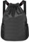 flintronic Bolsas de Cuerdas Mujer Hombre Mochila, Cuerdas Impermeable Saco de Gimnasia, Deportiva Impermeable Mochila de Playa, con Compartimento Zapatos y Bolsillo Húmedo, para Yoga Deporte