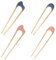 JEYORZY 4 Piezas Horquillas para Cabello Francesas de Metal, puntas peinado recogido Chignon Pins para Mujeres Niñas Bun Hair Styling Accesorios