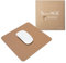 SenseAGE klein Mauspad 22x22cm | 0.2cm Ultradünnes Mousepad | Unterlage für Laser-/Kabel/Kabellos Maus | klein Mouse Mat ideal für Büro und Homeoffice | Slim Mausmatte (Braun)