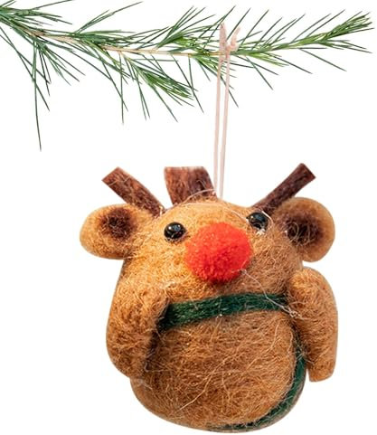 Adornos Suaves para Árbol de Navidad,Adorno de Fieltro - Adornos de árbol de Fieltro de Navidad - Figuras coleccionables Decorativas, Colgantes de árbol de Navidad, Adornos navideños de Dibujos ani