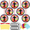 Motipuns 32 Sets VBS Kreuz-Sonnenfänger-Bastelsets, DIY, christliches, religiöses Kreuz, Seidenpapier, Sonntagsschule, Bastelset, Buntglas-Effekt, Seidenpapier-Set für Ostern, Fastenauferstehung