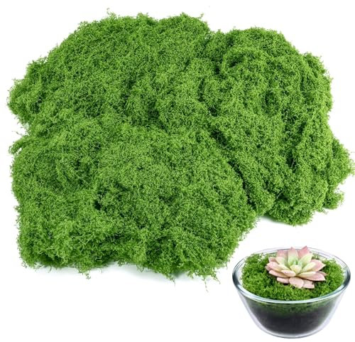 Fonyiunce Muschio Finto per Decorazioni, 100g, Muschio Decorativo per Artigianato, Muschio Artigianale Fai Da Te, Muschio Artificiale, Decorazioni Muschio Naturale Foglie Muschio Riutilizzabili