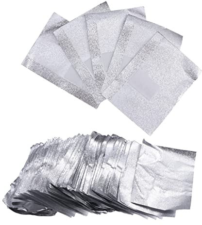 FRCOLOR Maniküre Nagellackentferner Pads Alufolie 500 Stück Baumwolle Einweg Nagelreinigung Für Heimgebrauch Und Reisen 5 Packungen
