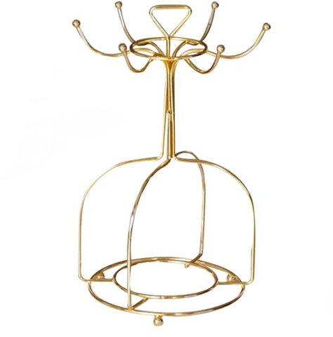 BUGUUYO 1pezzi Supporto Per Tazze in Metallo Con Base Stabile e Rami Resistenti Organizzatore Multifunzionale Per Appendere e Asciugare Tazzine Da Caffè Design Salvaspazio Con Angoli Levig