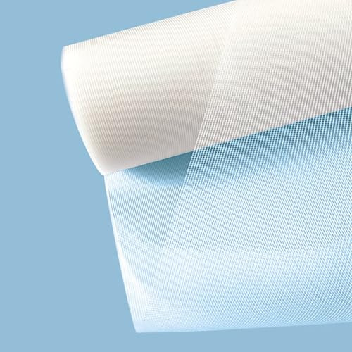 ZHIYIN Tenda Zanzariera Finestra 80x2400cm, Anti Zanzare Mosche Tessuto Zanzariera a Metraggio Facile da Installare per Balconi Portefinestre, Bianco