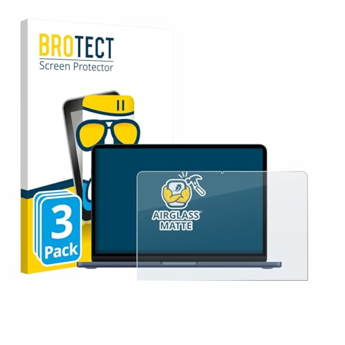 BROTECT Schutzglas für Apple MacBook Neo 13 2026 | 3 Stück Entspiegelnder Displayschutz Made in Germany Schutzfolie Matt Kratzfest 9H Anti-Fingerprint Einfache Montage