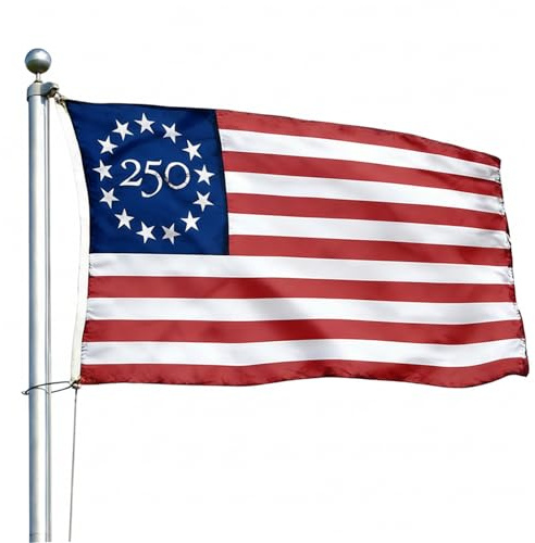 250. Jahrestag der USA-Flagge, doppelseitig, 90 x 150 cm, patriotische Flagge zum 250. Jahrestag für die Feierlichkeiten 1776–2026, Innen- und Außendekoration. der USA