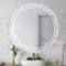 SARAR Runder Badspiegel Spiegel Badezimmerspiegel mit rundum LED-Beleuchtung 90 cm Made in Germany Wandspiegel Mirror Spiegel Bad mit Licht Designo MAR112