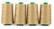 ACKERMANN 4X 5.000m UNIVERSAL NÄHGARN, Stärke 120, Qualitätsgarn, Overlock Garn, Garn für Overlock-Nähmaschinen (8065 Gold)