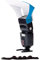 LumiQuest Flash Pocket Bouncer, Flash Diffuser with UltraStrap Bundle, Universal Classic Design for External Camera Flashes, Neon Blue