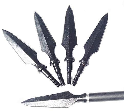6pcs Bogenschießen Traditionelle Jagdspitzen 200 Grain Screw-In Metall pfeilspitze für Jagdpfeil Outdoor Jagdziel Praxis