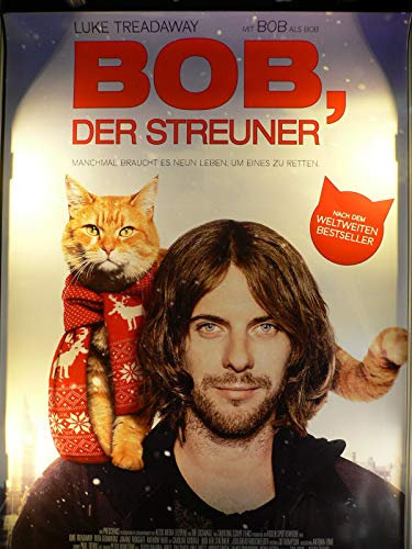 Bob, der Streuner - Luke Treadaway - Ruta Gedmintas Filmposter 120x80cm gerollt
