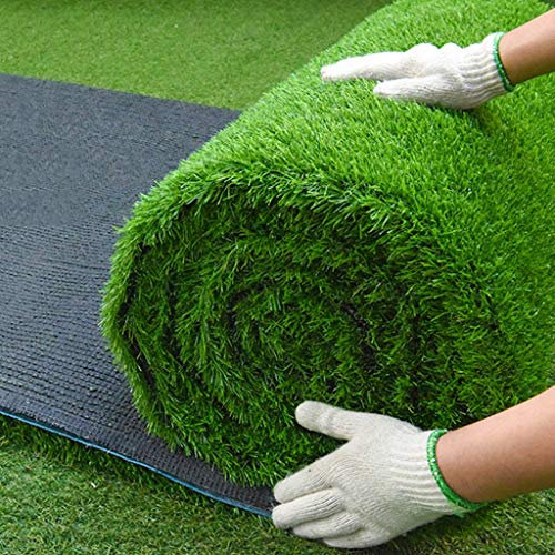 Kunstrasen, Gras for Hunde Rasen Teppich mit Entwässerungsbohrungen Gummirücken Wärmedämmung und Sonnenschutz (Size : 79inx40in)