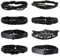 Manfnee 8PCS Geflochtenes Kunstlederarmband Punk Cuff Wrap Armbänder für Männer Frauen Verstellbar