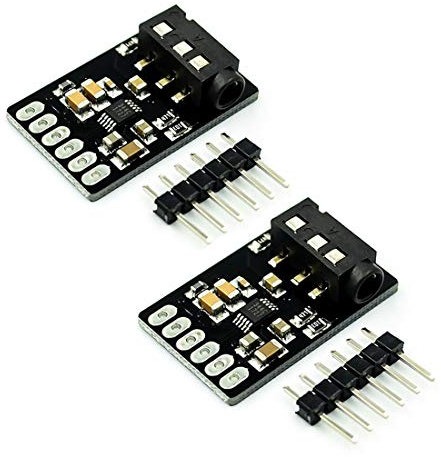 HiLetgo 2pcs CS4344 D/A Digital to Analog Stereo Audio Converter Module with Linear Analog Low-Pass Filter Auto-Speed Detection 2-200kHz