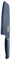 Blue Diamond Sharp Stone Nonstick Stainless Steel Cutlery, 18 cm Santoku Knife with Cover, Japanese Knife, Diamond Texture Blade, Knives, Blue