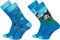 2 Paar Lustige Socken | gemusterte Socken mit verschiedenen Motiven und Farben | Mit Piqué-Komfortbund | Aus Baumwolle, Polyamid und Elasthan Farbe Camping Größe 42-47