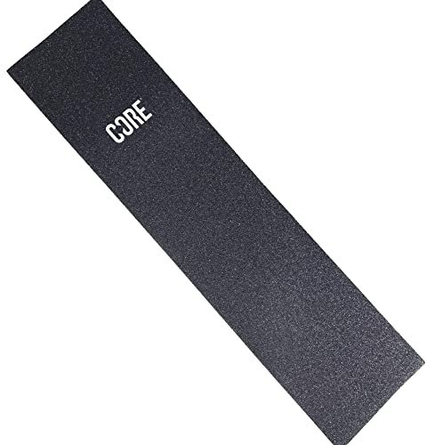 Core Stunt-Scooter Tret-Roller Hand Griffe Soft lang mit Barends/Grip + Fantic26 Sticker (Griptape Stamp Schwarz)