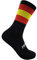PERRO LOCO CLOTHES Calcetines BANDERA ESPAÑA Ciclismo para hombres y mujeres. Colores originales, sin costuras. Antiolores. Fabricados en España. (Bandera 34-36 Negro)