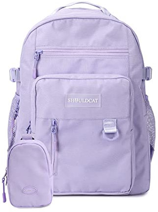 FANDARE Beiläufig Rucksack Schulrucksack Schulranzen Daypacks mit 15.6 Zoll Laptopfach Schultaschen mit Handytasche Mädchen Junge Kinderrucksack für Universität Reisen Freizeit Violett