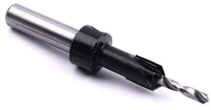 1 Stück Senkbohrer, 1/4 '' 3,5 mm x 10 mm Rundschaftbohrer aus Chrom-Vanadium-Stahl Bohrer für Holz, Kunststoff, PVC,Holzverarbeitung Fase und DIY Arbeiten