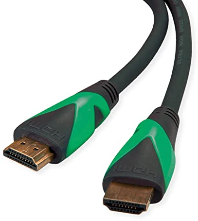 ROLINE GREEN ATC 8K HDMI Ultra HD Kabel mit Ethernet, ST/ST, schwarz, 2 m
