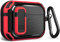GMUDA AirPod Pro Case Cover with Lock, Compatible with AirPods Pro(2nd Generation/1st Generation), Carbon Fiber, Full Drop Protection for AirPods Pro, Red