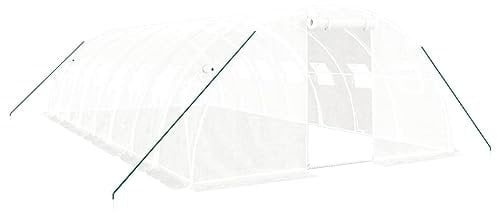 vidaXL Invernadero con Estructura de Acero Blanco 32 m² 8x4x2 m