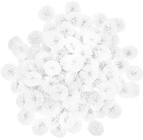 DECHOUS 100pcs Flower Aromatherapy Diffuser for Car and Home White Pe Hydrangea Essential Oil Diffuser Portable Scented Flower Accessories for Fresh Air Closed Spaces