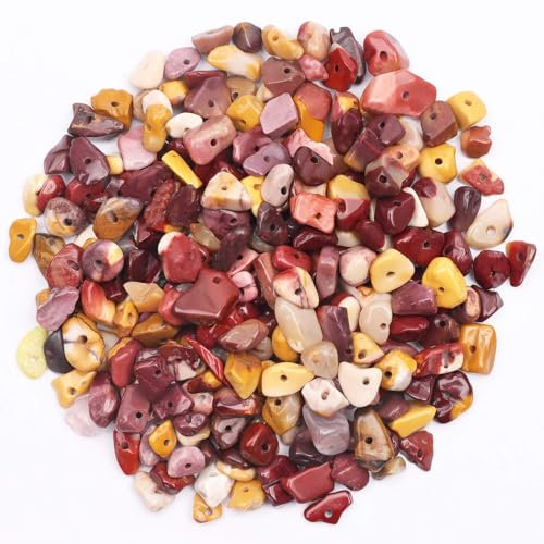 Eiergelb 500 Stück Edelsteinperlen Perlen zum Auffädeln Kristall Perlen 5-8 mm Unregelmäßige Gebohrt Edelstein Perlen zum Basteln Natur Steinperlen für DIY Armbänder Ketten Ohrringe Schmuck