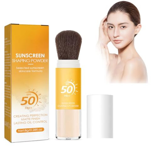 LFCFBH SPF 50 Powder Sunscreen for Scalp, Lasting Lightweight Breathable (8 g)