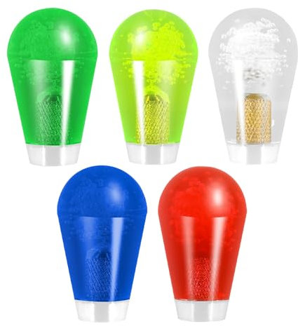 Boguish Sanwa Lot de 5 manettes d'arcade transparentes avec tête ovale et poignée pour kit de bricolage