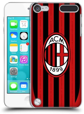 Head Case Designs Offizielle AC Milan Home 2024/25 Wappen-Set Harte Rueckseiten Handyhülle Hülle Huelle kompatibel mit Apple iPod Touch 5G 5th Gen