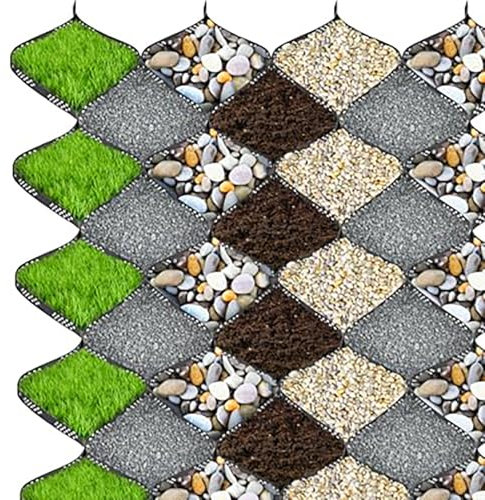 Kiesgitter Kiesmatten Kieswaben 1 2 3 4 Meter 5 6 7 8 9 10 M Schlammkontrollgitter für Pferde, Landschaftsbau-Kunststoffgitter für Kies, Kieselsteine, Felsen, Gras, Asphalt mit Abflussloch(3m x 4m (10