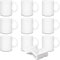 SUBLOVER 11 oz Ensemble de 9 Blanc tasses à sublimation, Céramique Personnalisé Mugs et Tasses à café pour Cadeau Collègue Idée Cadeau Original