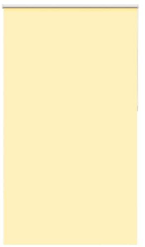 vidaXL Roller Blind Blackout Yellow 125x230 cm Fabric Width 121.6 cm Polyester, day and night blind, kitchen blind, blackout roller shade