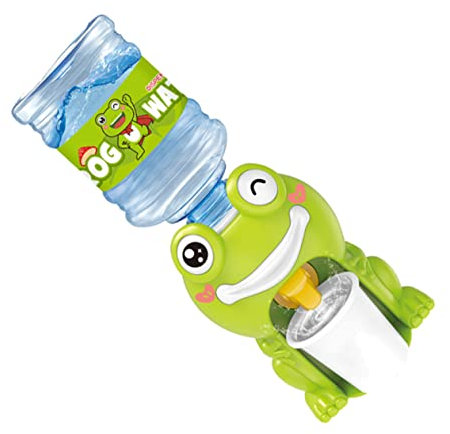 ibasenice 1 Set Wasserspenderflasche Kleine Babys Puppenhaus Springbrunnen Kleine Wasserpumpe Aufblasbarer Sitz Wasserkrug Ausgießer Wasserhahn Wasserbecher Grüner