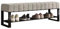 Schuhbank Mit Stauraum Schuhbank Mit Sitzfläche Dickes Stahlrahmen-Velours-Kissen Schuhregal Schuhschrank Mit Sitzbank for Flur Wohnzimmer Diele(Gray,80cm(31.4))
