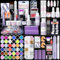 Acrylic Powder Acrylic Nail Kit - 4 Colors Crystal Powder with Nail File Nail Kit - 75ml Acrylic Liquid Monomer - Nail Drill Gel Extensions Kit for Beginners Nail Art Enthusiasts