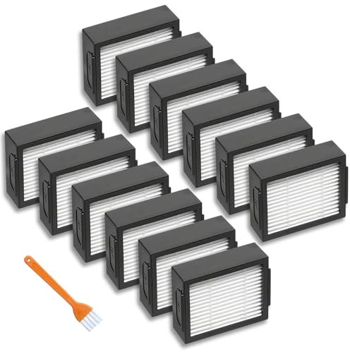 APZOVO 12 Filtro Recambios para iRobot Roomba i7 i7+ i7 Plus /i3 i3+ /i4 i4+ /i6 i6+ /i8 i8+ /E5 /E6 /E7