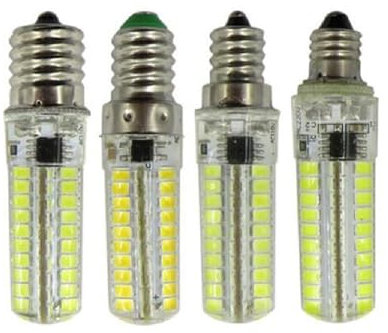 YSJX lighting, Pack de 20, ampoule de maïs LED AC220V E11/E12/E14/E17 3W 2835-80SMD LED éclairage de lampe au gel de silice(Bianco,E11)