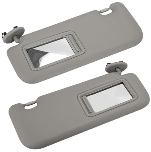 Visera Parasol Vehículo para Toyota para Auris para Corolla 2010 2011 2012 2013 Parasol Interior De Coche con Espejo Parasol Parasol Parasol para Lado Izquierdo Derecho Coche Visera Lado(Grey 1 Pair)
