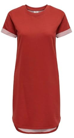 JDY Damen Kleid Rot Life