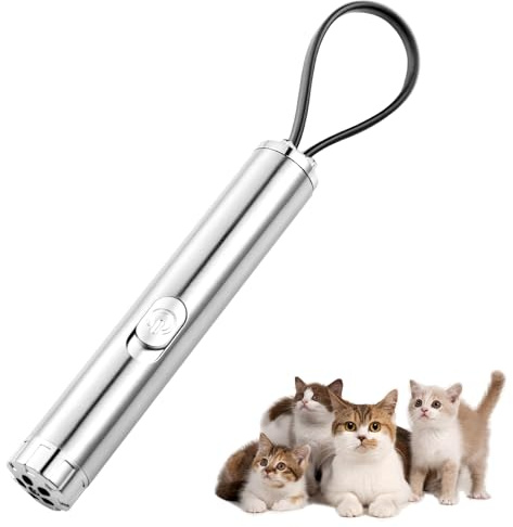 Cumilo Cat Toys, LED Cat Light Pen, Red Pointer Interactive Cat Toy for Kitten Chaser Exercise, Hunting Instinct Stimulation