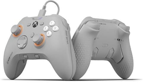 SCUF VALOR PRO Controller Xbox Performance Con Cavo Effetto Hall – Levette Posteriori Personalizzabili, Grilletti Istantanei, Comandi Audio, Xbox Series X|S, Xbox One, PC Windows – Grigio Chiaro