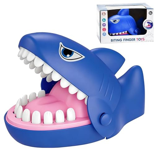 Diyxisk Hai Krokodil Spiel Zähne 15 x 10 cm Kroko Doc Zufällige Biss Croco Doc Geeignet für Kinder Familienspiele Partyspiele für Jungen und Mädchen Geschenk