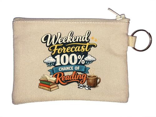 Weekend Forecast Full Chance Reading Ahead Schlüsselanhänger Münzbörse Beige