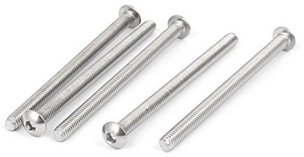 sourcing map 5 Stück M4x60mm 316 Edelstahl Runde Knopf Kopf Innensechskantschraube Schraube DE de