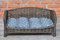 e-wicker24 Tierkorb Hundekorb Lager aus Weide für Hund Katze mit weichem Kissen Liegestuhl für Tiere Katzenlager Hundlager Hundebett Katzenbett (74x52 H39, Dunkelbraun)