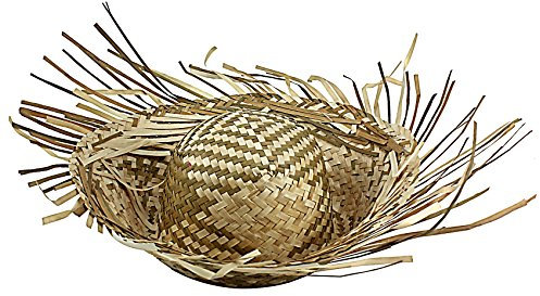 musykrafties Chapeau de plage en paille pour fête tropicale